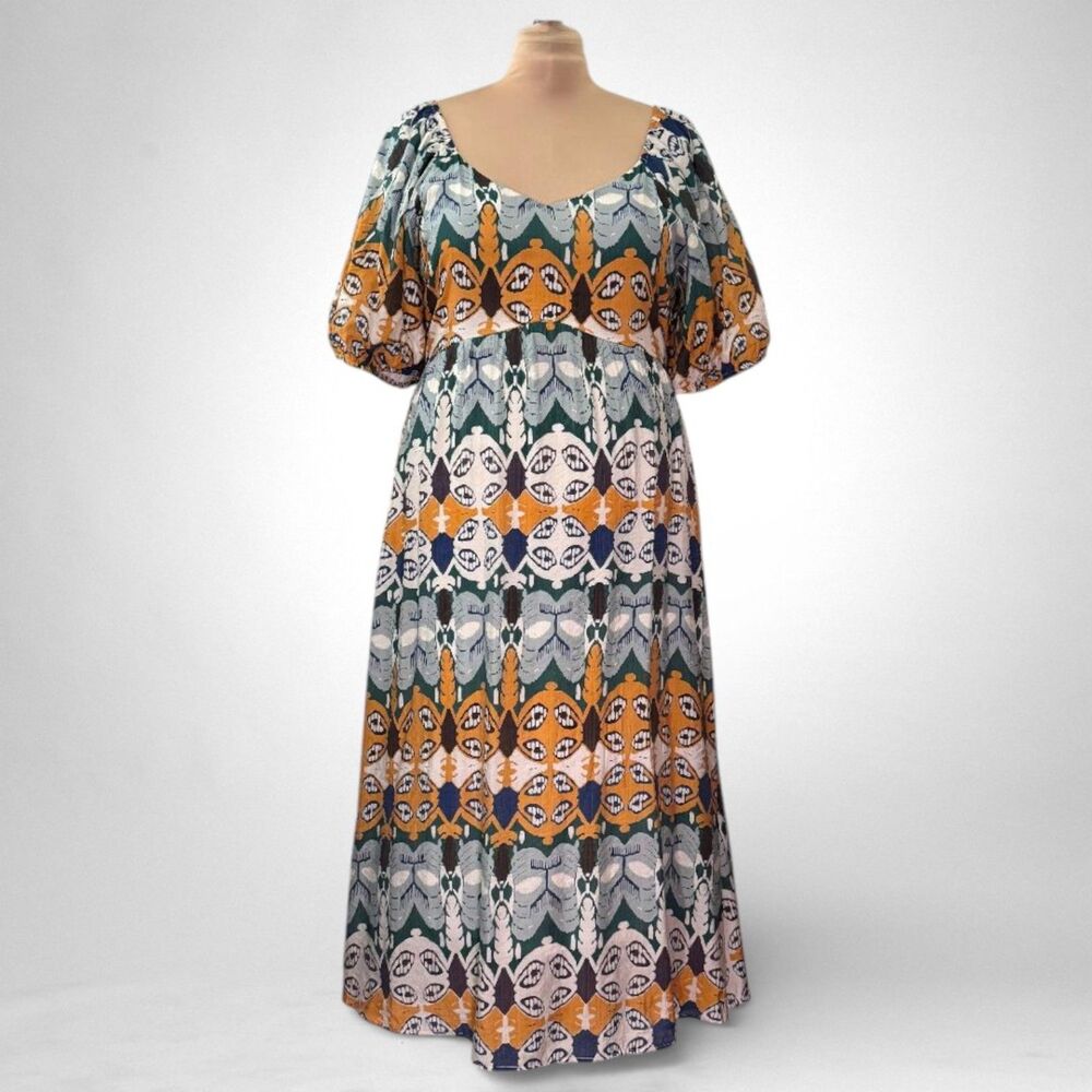 POLAGRAM Print Midi Dress, NEW WITH TAGS! Size 2XL